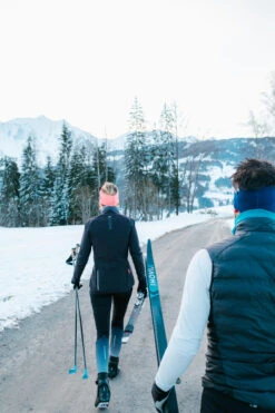 Women’s Cross-Country Ski Leggings - 500 Black -WEDZE SHOP women s ski leggings 500 black 7