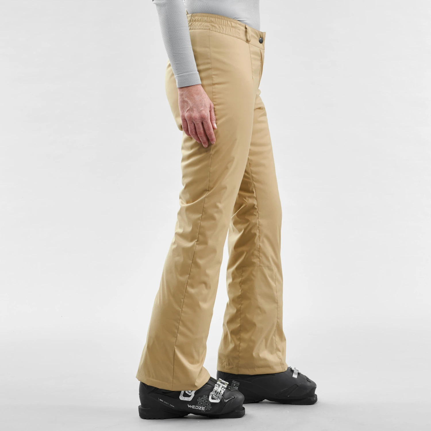 WEDZE Women’s Ski Pants - 100 Beige 4 WEDZE Women’s Ski Pants - 100 Beige - Image 4