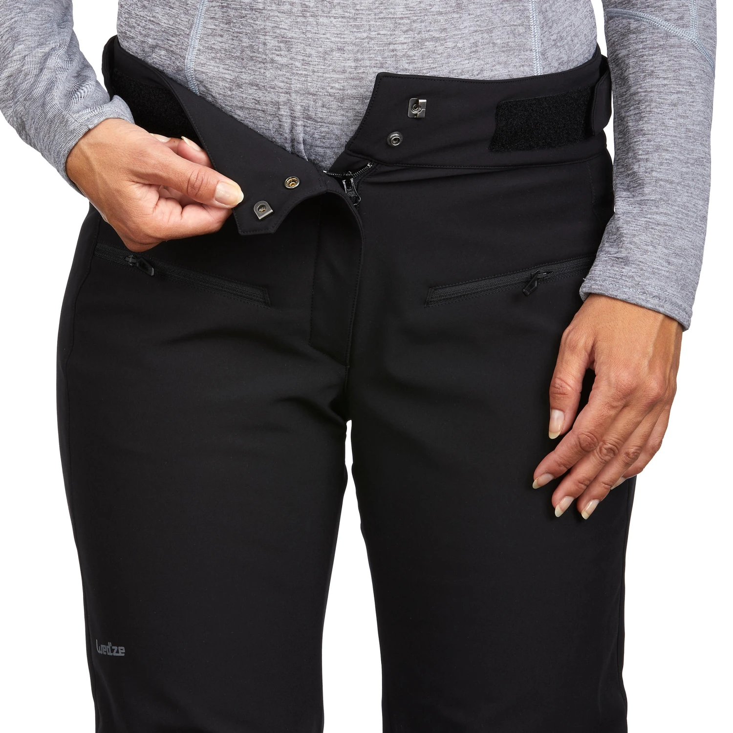 WEDZE Women's Ski Pants - 500 F SLIM Black 11 WEDZE Women's Ski Pants - 500 F SLIM Black - Image 11