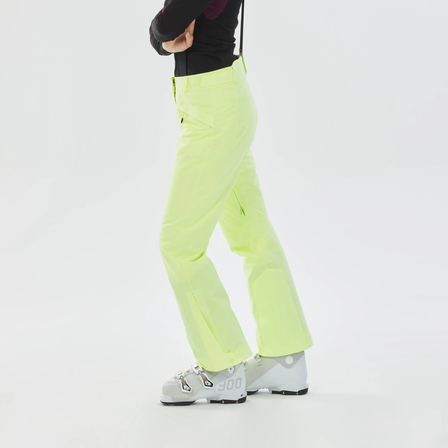 WEDZE Women's Downhill Ski Pants - 580 Yellow 3 WEDZE Women's Downhill Ski Pants - 580 Yellow - Image 3