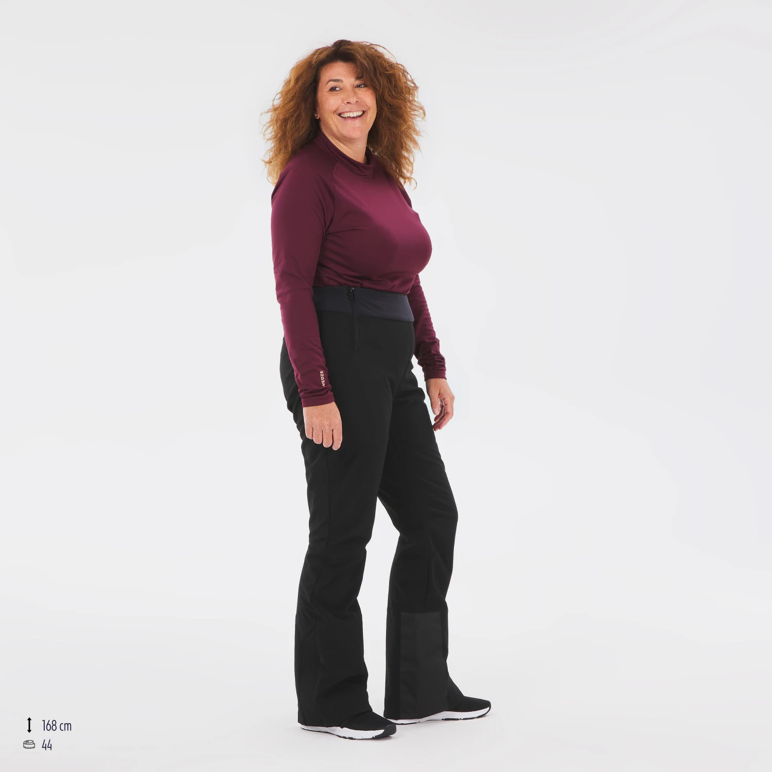 WEDZE Women’s Slim-Fit Ski Pants - PA 500 Black 12 WEDZE Women’s Slim-Fit Ski Pants - PA 500 Black - Image 12