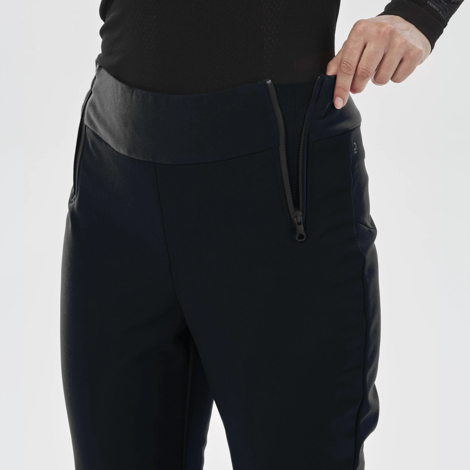 WEDZE Women’s Slim-Fit Ski Pants - PA 500 Black 3 WEDZE Women’s Slim-Fit Ski Pants - PA 500 Black - Image 3