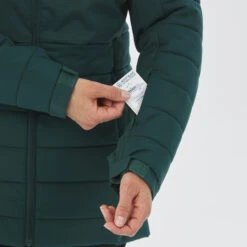 WEDZE Women’s Mid-Length Ski Jacket - Warm 100 Green 27 WEDZE Women’s Mid-Length Ski Jacket - Warm 100 Green -WEDZE SHOP womens downhill ski jacket 100 blue 8