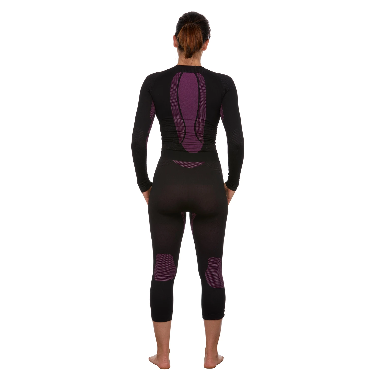 WEDZE Women’s Ski Base Layer Bottoms - BL 580 Black 5 WEDZE Women’s Ski Base Layer Bottoms - BL 580 Black - Image 5
