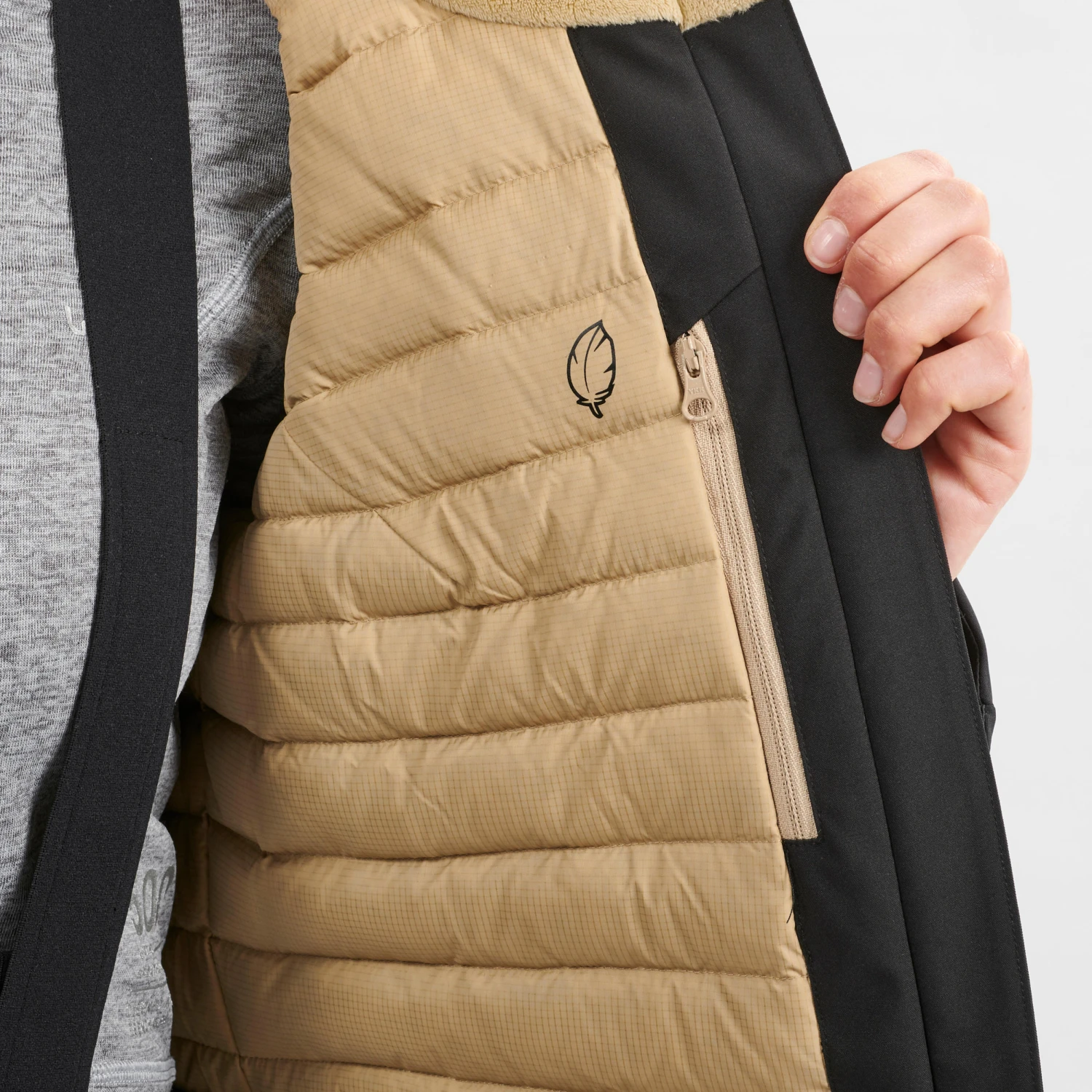 WEDZE Women’s Downhill Ski Jacket - 500 Black 11 WEDZE Women’s Downhill Ski Jacket - 500 Black - Image 11