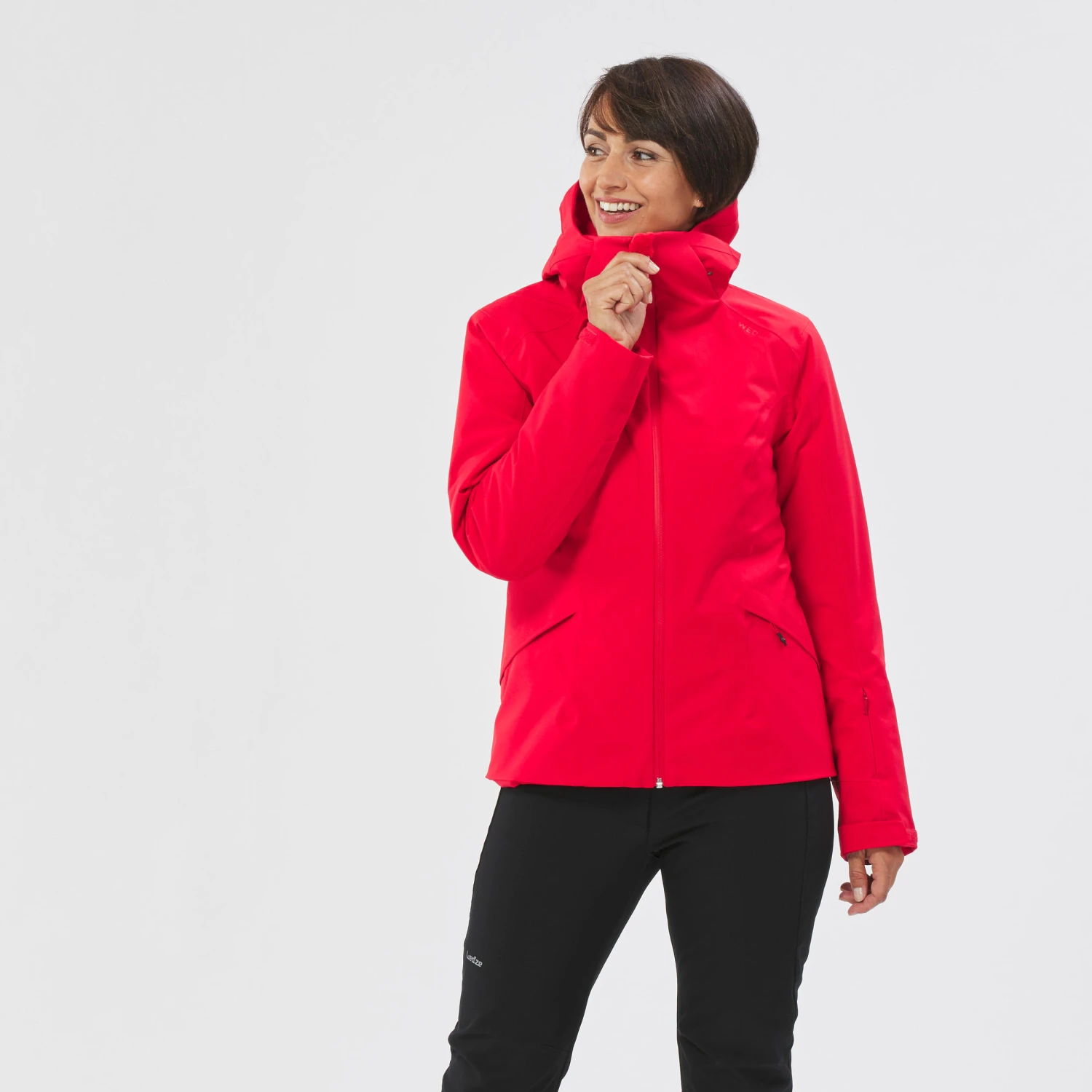 WEDZE Women’s Downhill Ski Jacket - 500 Red 3 WEDZE Women’s Downhill Ski Jacket - 500 Red - Image 3