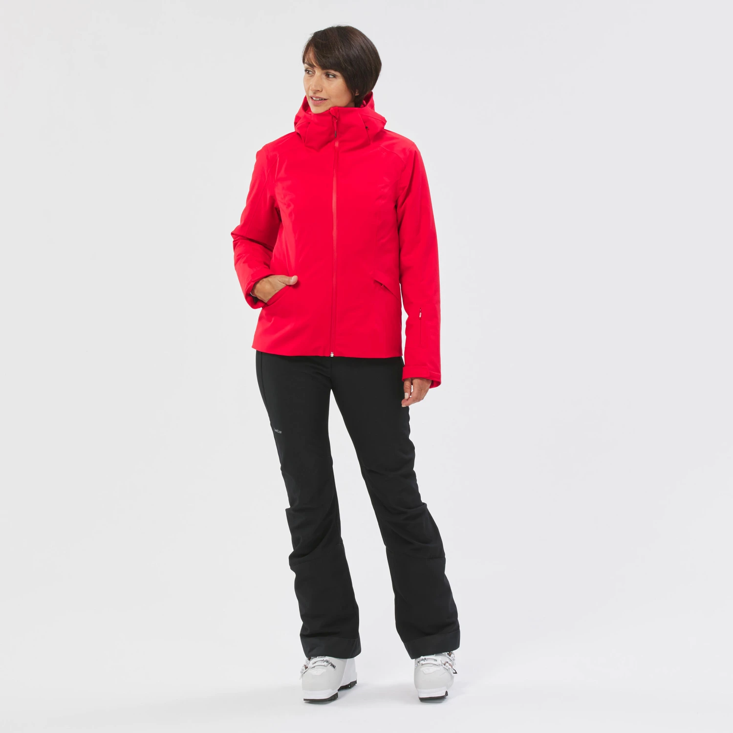 WEDZE Women’s Downhill Ski Jacket - 500 Red 5 WEDZE Women’s Downhill Ski Jacket - 500 Red - Image 5