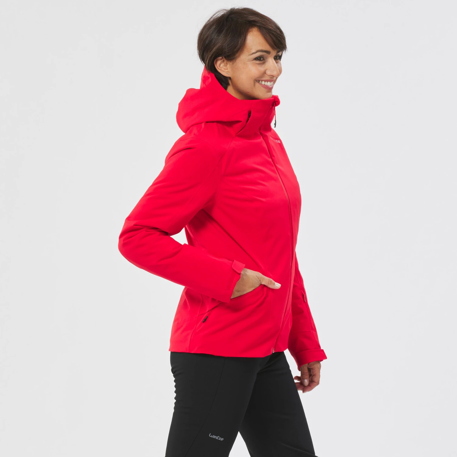 WEDZE Women’s Downhill Ski Jacket - 500 Red 1 WEDZE Women’s Downhill Ski Jacket - 500 Red