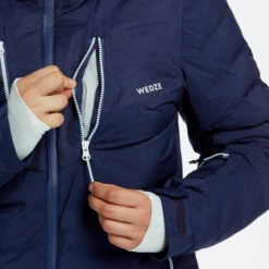 WEDZE Women's Ski Jacket - Warm 900 Purple -WEDZE SHOP womens ski jacket warm 900 blue 4