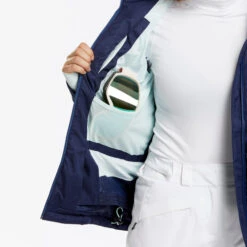 WEDZE Women's Ski Jacket - Warm 900 Purple -WEDZE SHOP womens ski jacket warm 900 blue 7