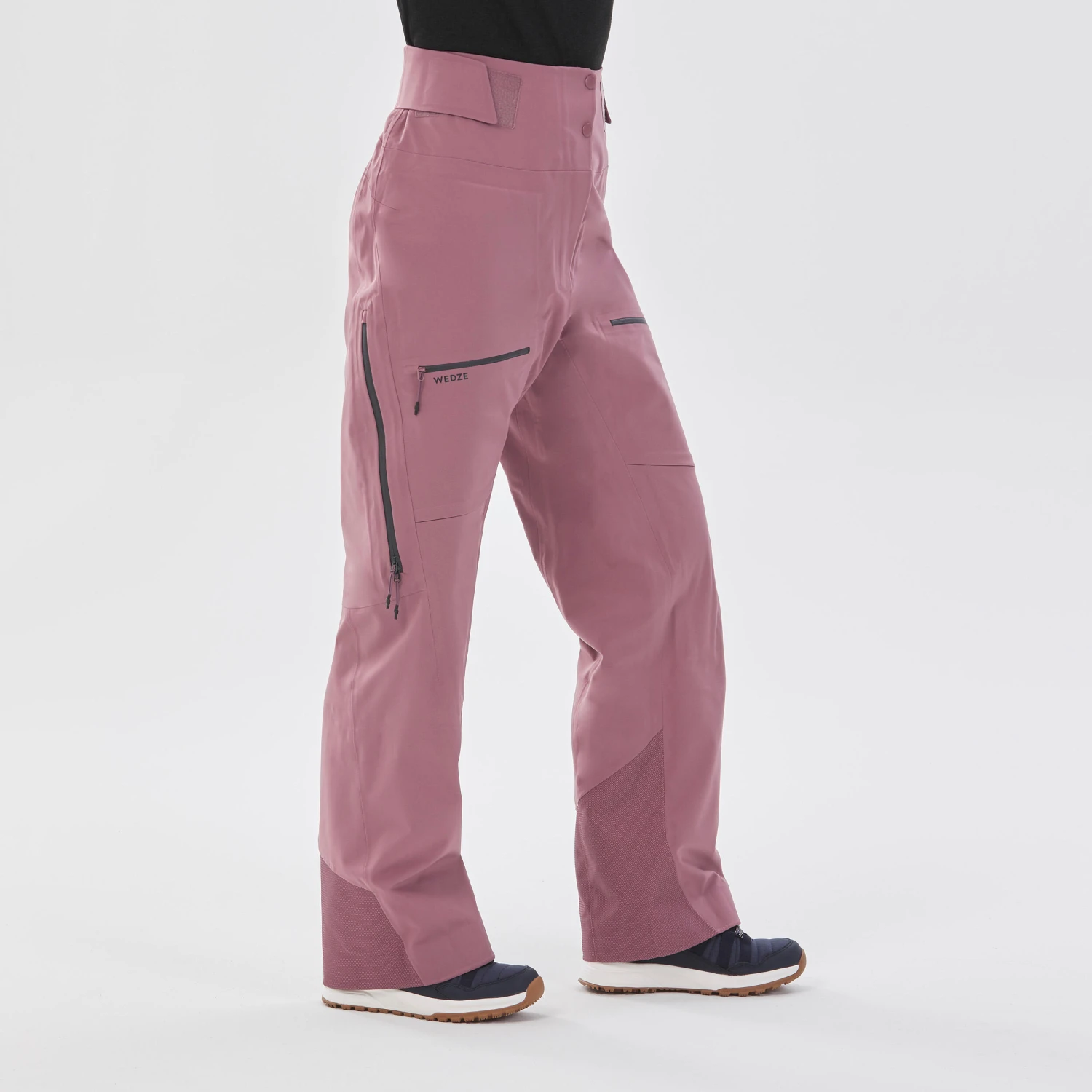 WEDZE Women’s Ski Pants – FR 500 Pink 3 WEDZE Women’s Ski Pants – FR 500 Pink - Image 3