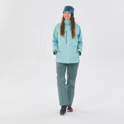 WEDZE Women’s Ski Pants - FR 900 Green -WEDZE SHOP womens ski pants fr 900 green 3