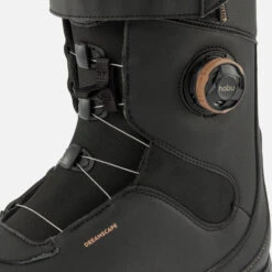 Women’s Snowboard Boots - All Road 500 Black -WEDZE SHOP womens snowboard boot all road 500 black 6