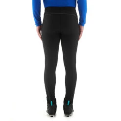 Men's Cross-Country Tights - XC S 100 Black -WEDZE SHOP xc s 100 cross country skiing warm tights men 4
