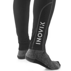 Men's Cross-Country Tights - XC S 100 Black -WEDZE SHOP xc s 100 cross country skiing warm tights men 6